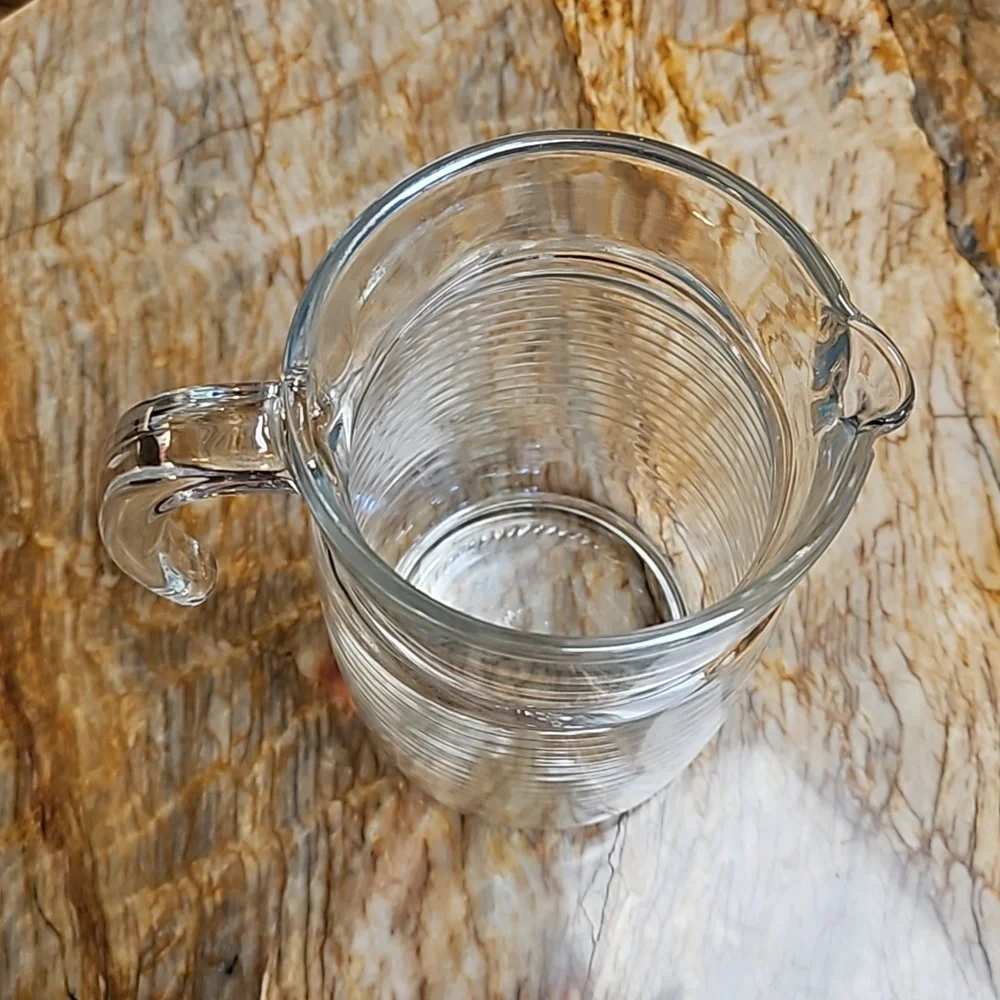 Vintage glass pitcher